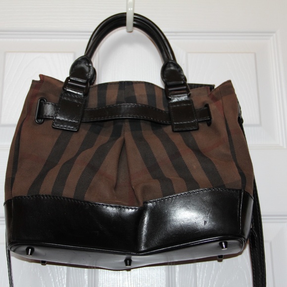Burberry Smoke Check Handbag with Shoulder Strap - Picture 2 of 8